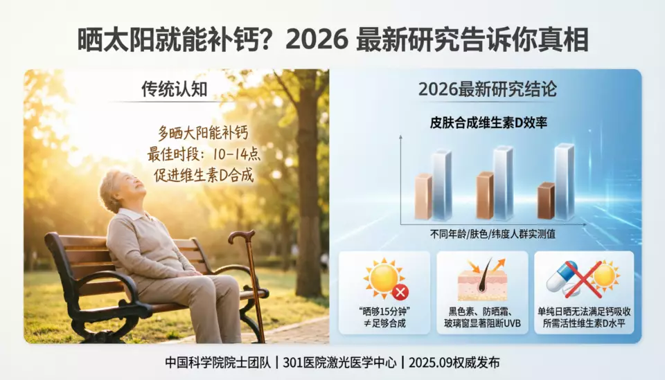 晒太阳就能补钙？2026 最新研究告诉你真相